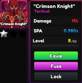Anime Tactical Simulator Crimson Knight