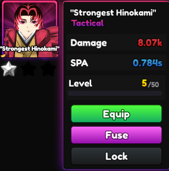 Anime Tactical Simulator Strongest Hinokami